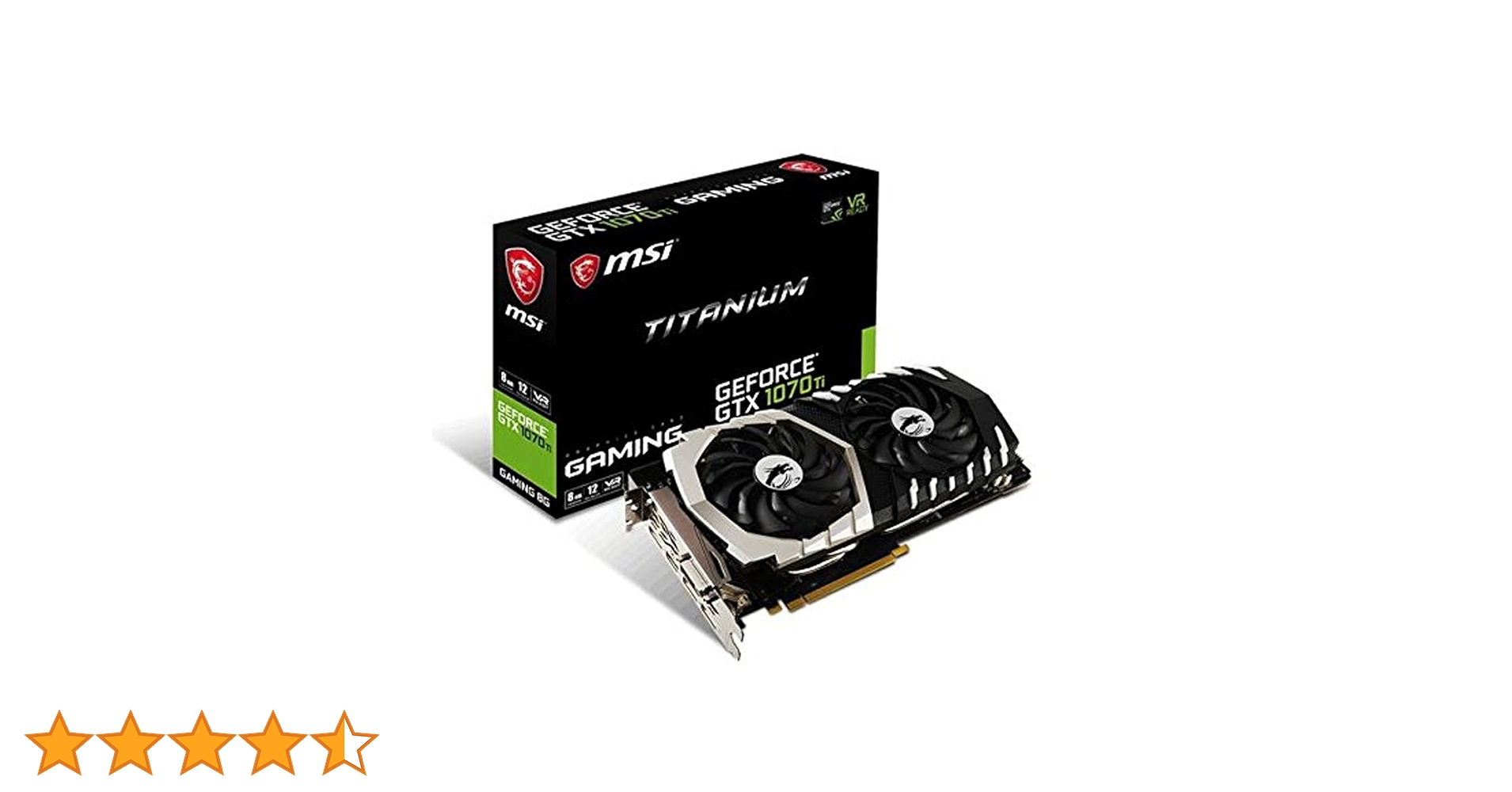 Amazon | GEFORCE GTX1070TI TITANIUM 8G | MSI | グラフィックボード 通販